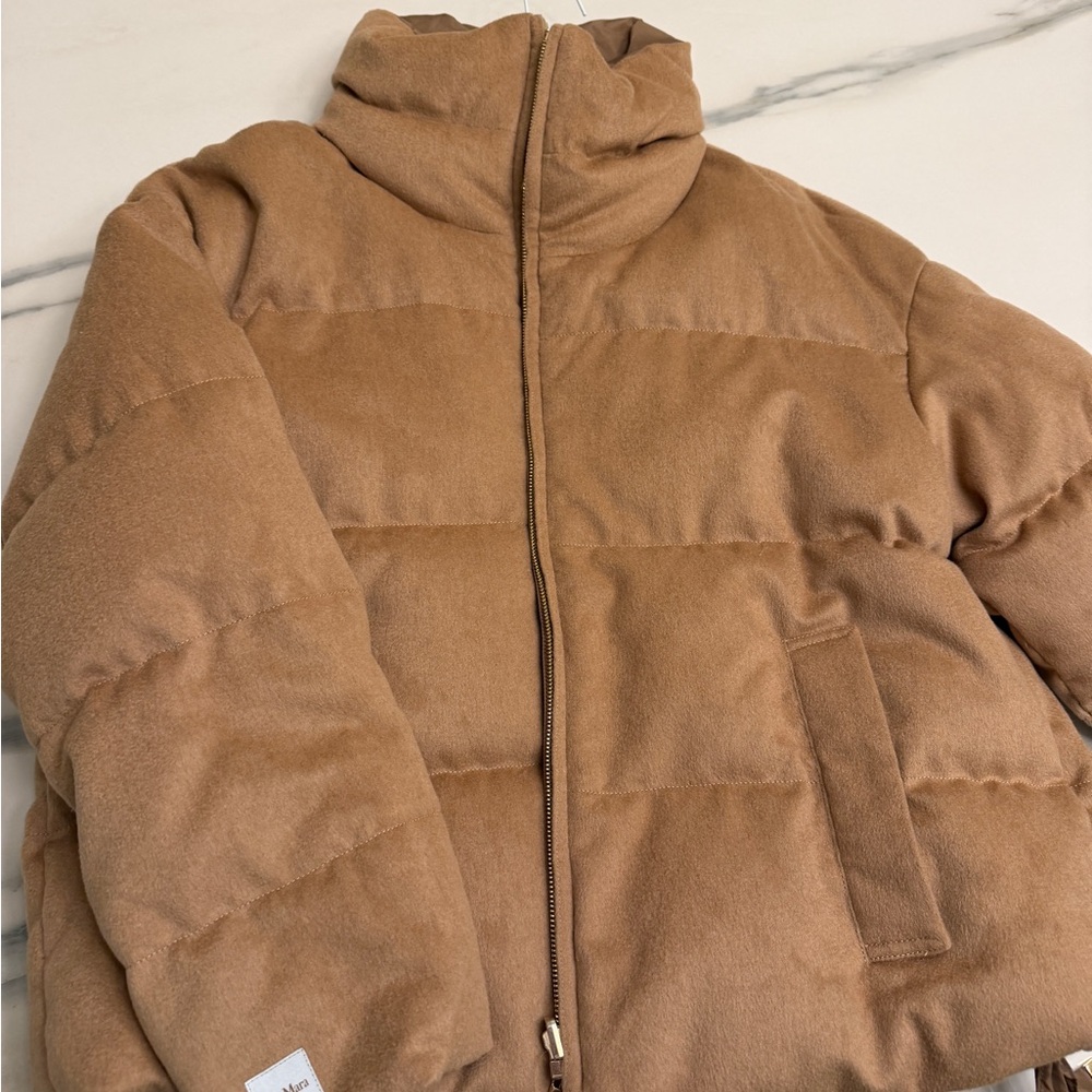 MaxMara Camel Brown Puffer Jacket